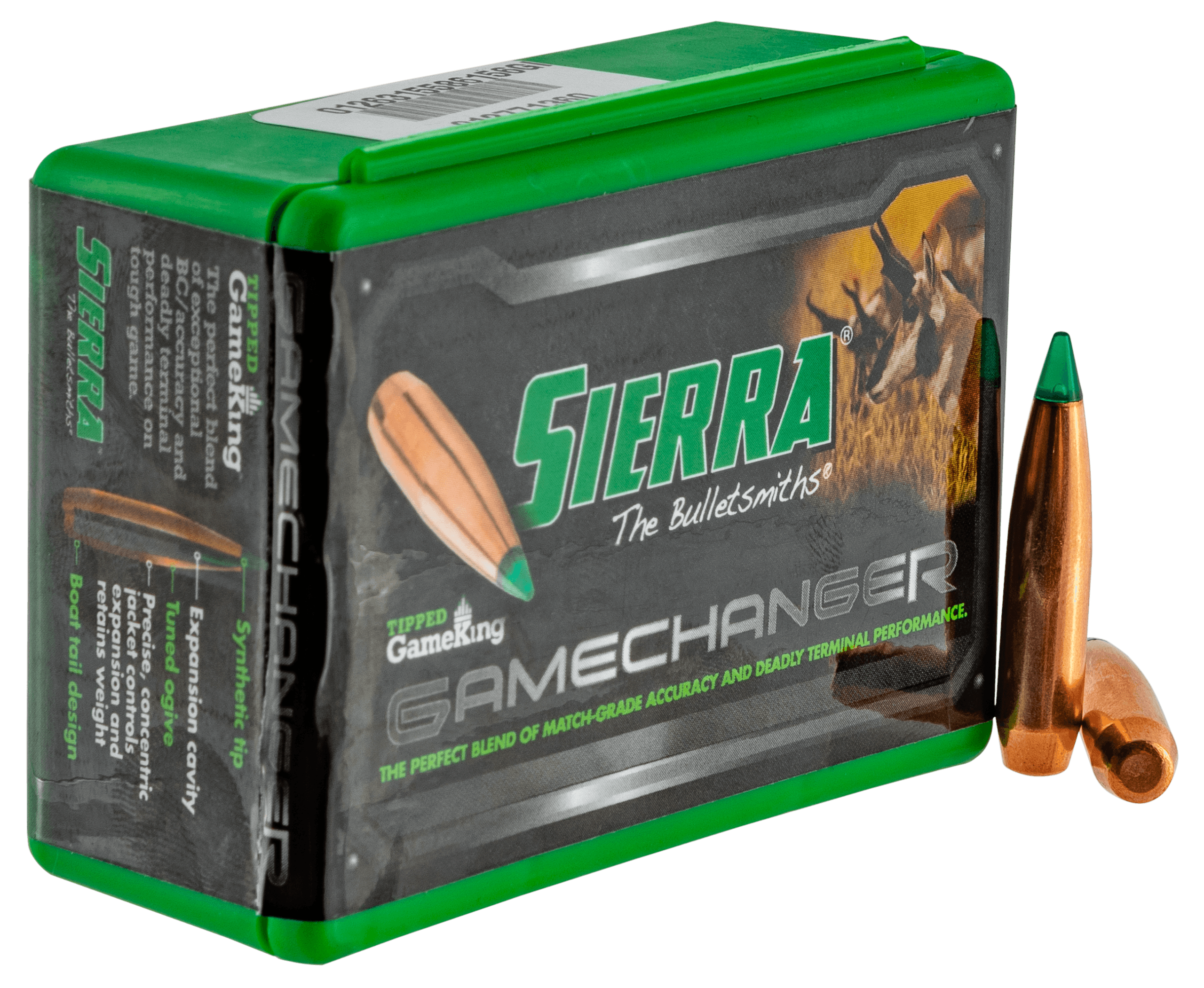 Sierra 4330T Tipped GameKing 6.5 Creedmoor .264 130 gr Hollow Point Boat Tail/ 50rd Box