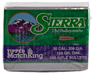 Sierra 7768C Tipped MatchKing  30 Cal .308 168 gr Tipped MatchKing/ 500rd Box