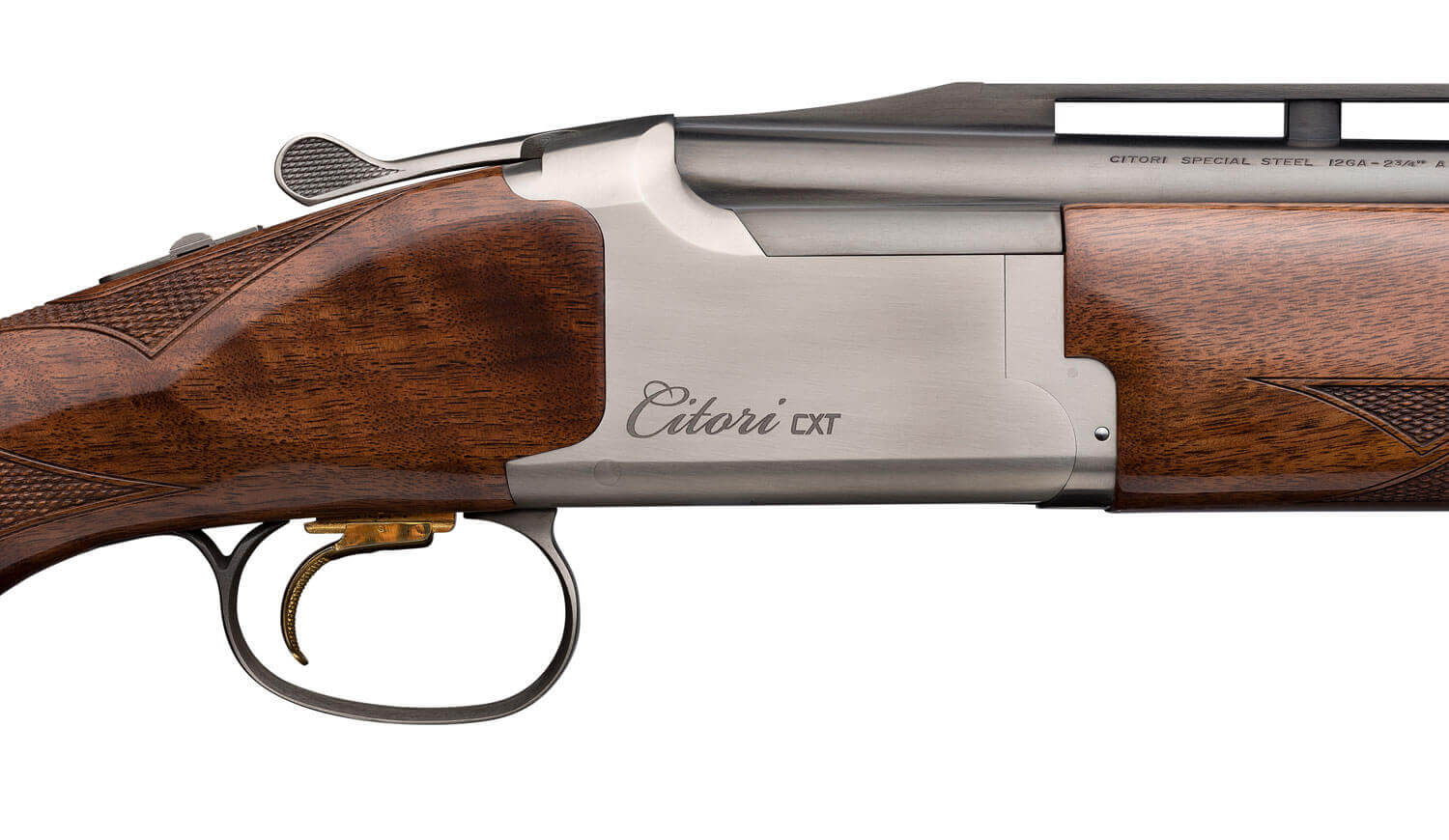 Browning 018181326 Citori CXT White 12 Gauge 30" Barrel 3" 2rd Blued Steel Barrel Silver Nitride Finished Receiver American Black Walnut Monte Carlo Stock With Inflex Recoil Pad - Image 3