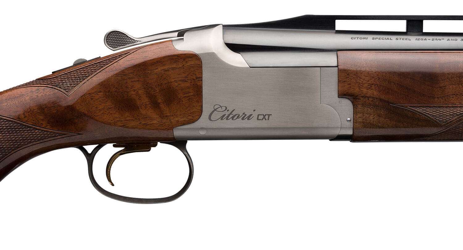 Browning 018182326 Citori CXT White 12 Gauge 30" Barrel 3" 2rd Blued Steel Barrel Silver Nitride Finished Receiver American Black Walnut Monte Carlo Stock With Graco Adjustable Comb - Image 3