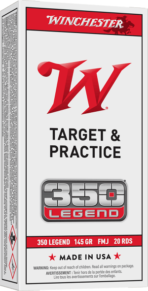 Winchester Ammo USA3501 USA 350 Legend 145 gr Full Metal Jacket 20rd Box
