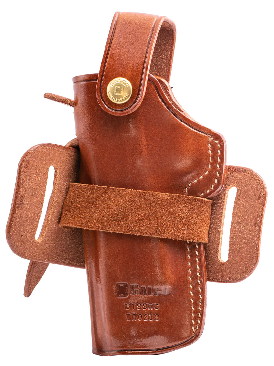 Galco IRO212 Ironhide OWB Tan Leather Belt Slide Fits 1911 Ambidextrous - Image 3