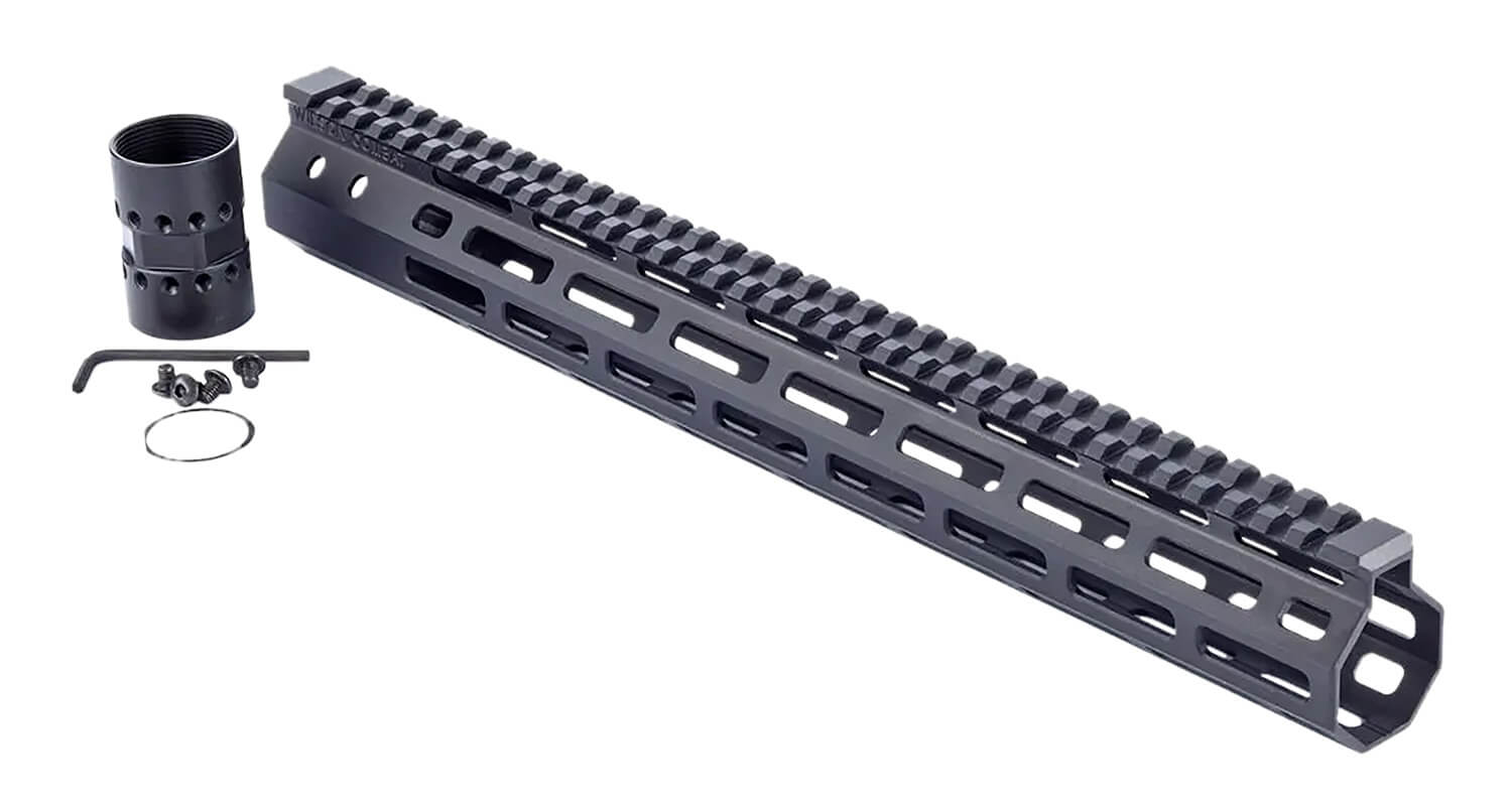 Wilson Combat TRMLOK15 M-LOK Rail AR-15 Black Hardcoat Anodized 6005A-T5 Aluminum 15" M-LOK - Image 2
