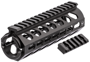 Firefield FF34053 Edge Handguard 6.62" 2- Piece Keymod Carbine Style Made of 6061-T6 Aluminum with Black Matte Finish for AR-15