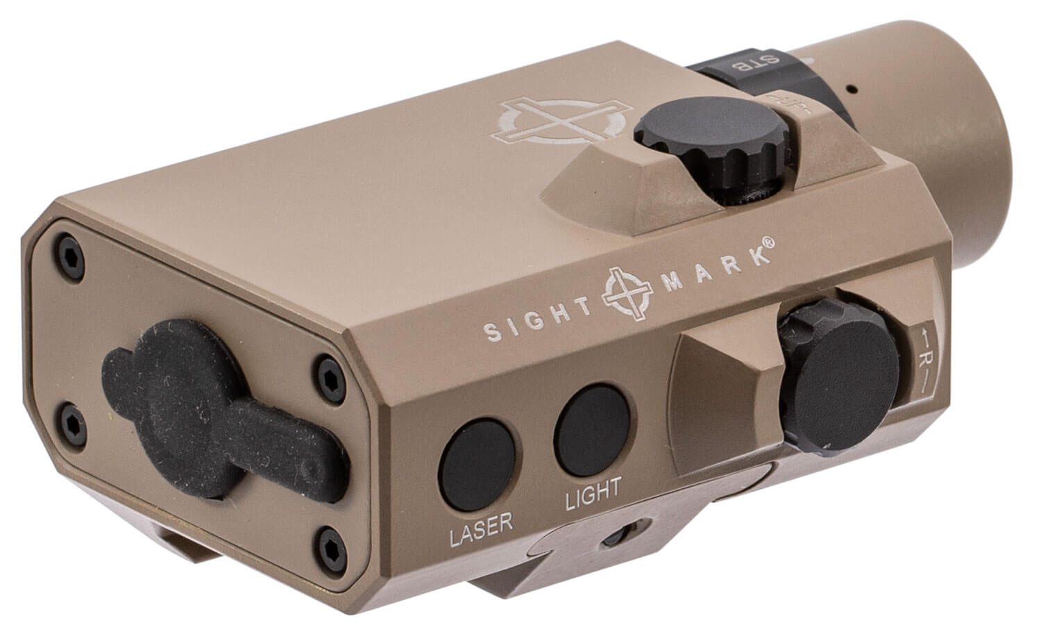 Sightmark SM25012DE LoPro Mini Combo Flashlight and Green Laser Sight Dark Earth 300 Lumens White LED - Image 4