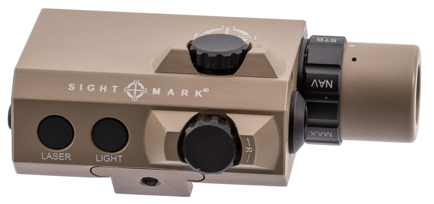 Sightmark SM25012DE LoPro Mini Combo Flashlight and Green Laser Sight Dark Earth 300 Lumens White LED - Image 5