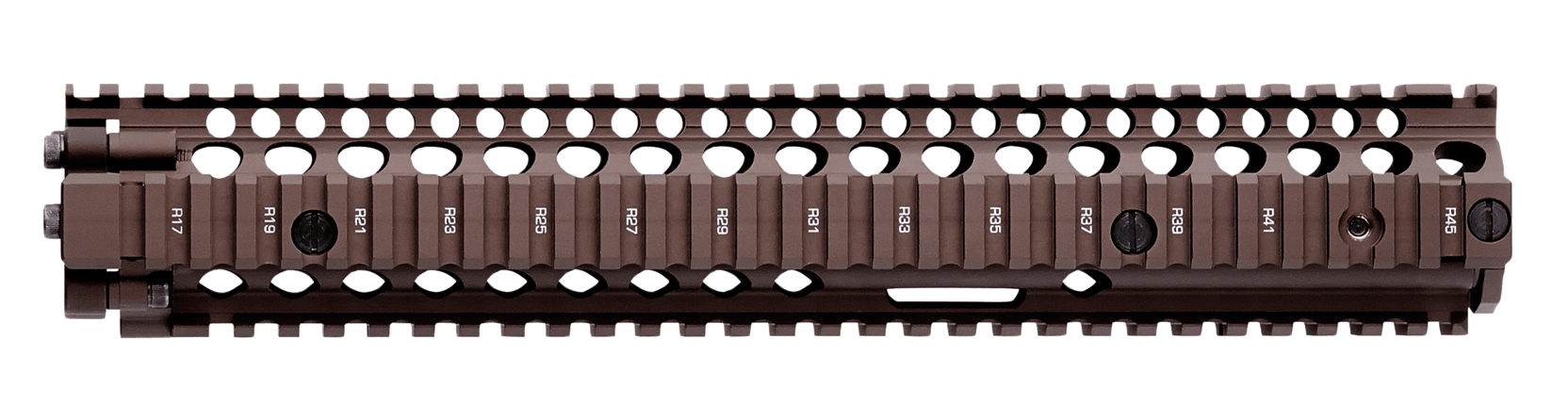 Daniel Defense 0100408001 M4A1 RIS II Handguard 12.25" 2-Piece Free-Floating Style Made of 6061-T6 Aluminum with Flat Dark Earth Anodized Finish & Picatinny Rail for AR-15
