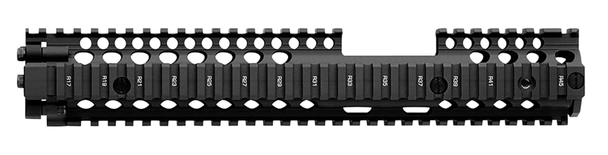 Daniel Defense 0100408030006 M4A1 FSP RIS II Handguard 12.25" 2-Piece Free-Floating Style Made of 6061-T6 Aluminum with Black Anodized Finish & Picatinny Rail for AR-15