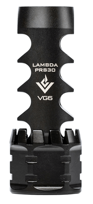 VG6 Precision APVG100029AR1 LAMBDA Black Nitride 17-4 Stainless Steel with 5/8"-24 tpi & 2.95" OAL for Multi-Caliber M5 Platform (30 Cal-300 Win Mag Compatible)