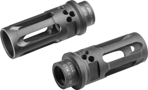 SureFire WARCOMP556CTN1228 Warcomp QD Flash Hider 5.56mm Black DLC Stainless Steel 1/2"x28 Threads 2.40" OAL