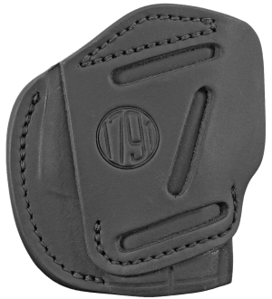 1791 Gunleather 3WH2SBLA 3-Way  IWB/OWB Size 02 Stealth Black Leather Belt Loop Compatible w/ Ruger LCP Compatible w/ Glock 42 Compatible w/ S&W Bodyguard Ambidextrous Hand