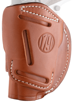 1791 Gunleather 4WH1CBRR 4-Way IWB/OWB 01 Classic Brown Leather Belt Clip Fits 3-4" Barrel 1911