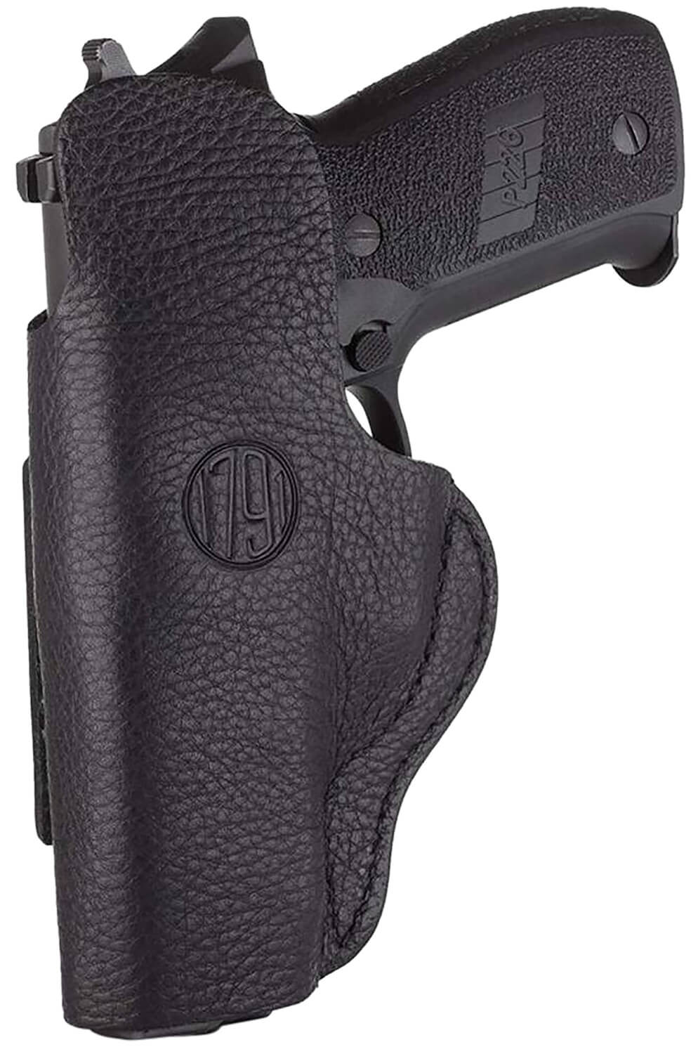 1791 Gunleather SCH4NSBR SCH IWB Size 04 Night Sky Black Leather Belt Clip Compatible w/Glock 17/S&W M&P Shield/Springfield XD Right Hand - Image 2