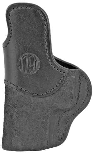 1791 Gunleather RCH4BLKR RCH IWB Size 04 Black Leather Belt Clip Compatible w/Glock 17/S&W M&P Shield/Springfield XD Right Hand
