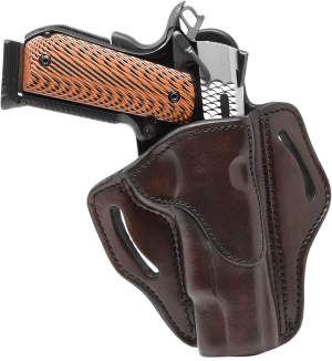 1791 Gunleather BH1SBRR BH1 OWB Size 01 Signature Brown Leather Belt Slide Fits 4-5" 1911 Right Hand