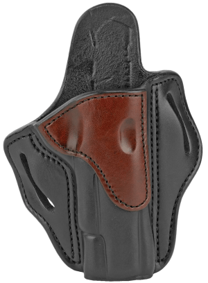 1791 Gunleather BH1BLBR BH1 OWB 01 Brown on Black Leather Belt Slide Fits 4-5" 1911
