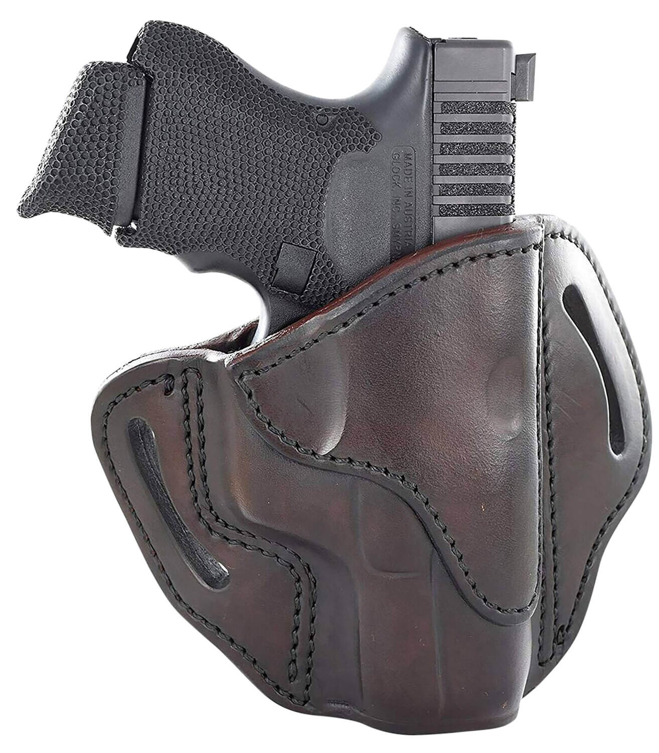 1791 Gunleather BH21SBRR BH2.1 OWB Size 2.1 Signature Brown Leather Belt Slide Compatible w/Glock 17/S&W M&P Shield/Springfield XD Right Hand - Image 2