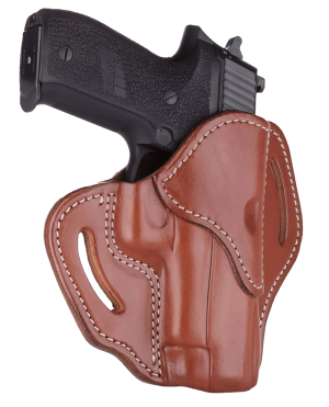 1791 Gunleather BH23CBRR BH2.3 OWB Size 2.3 Classic Brown Leather Belt Slide Compatible w/Glock 17/Sig P226/HK VP9 Right Hand