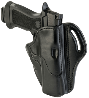 1791 Gunleather BH24SBLR BH2.4 OWB 2.4 Stealth Black Leather Belt Slide Fits Walther PPQ/Sig P320/Springfield XD-M