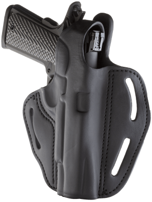 1791 Gunleather BHX1CLSBLR BHX OWB Size 01 Stealth Black Leather Belt Slide Fits 4"-5" 1911 Right Hand