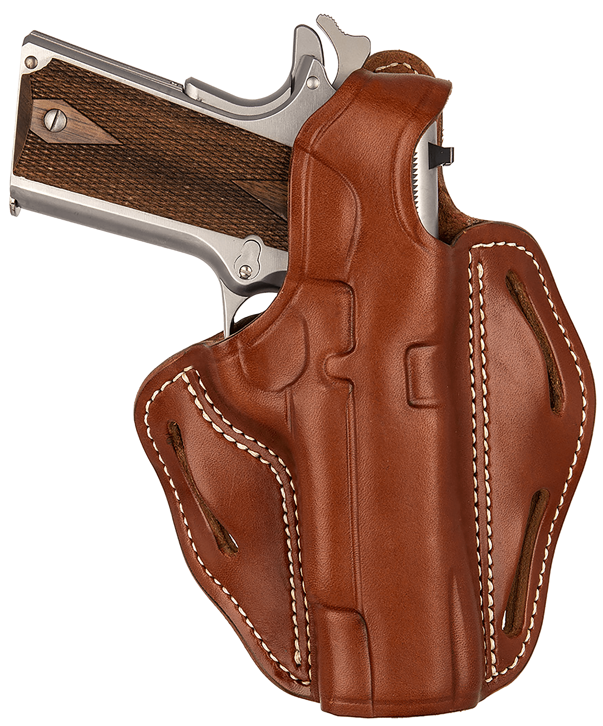 1791 Gunleather BHX1CLCBRR BHX OWB 01 Classic Brown Leather Belt Slide Fits 4-5" 1911