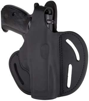 1791 Gunleather BHX5SSBLR BHX OWB 05S Stealth Black Leather Belt Slide Fits Sig P320 Carry/Springfield XD-M Compact