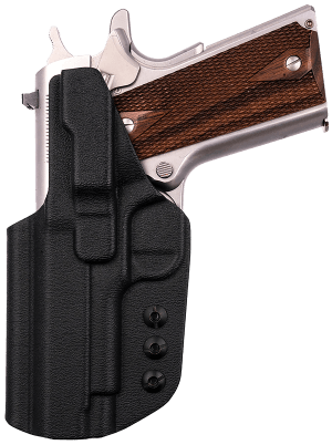1791 Gunleather TACIWB1911BLKR Tactical Kydex IWB Black Kydex Belt Clip Fits 1911 Government