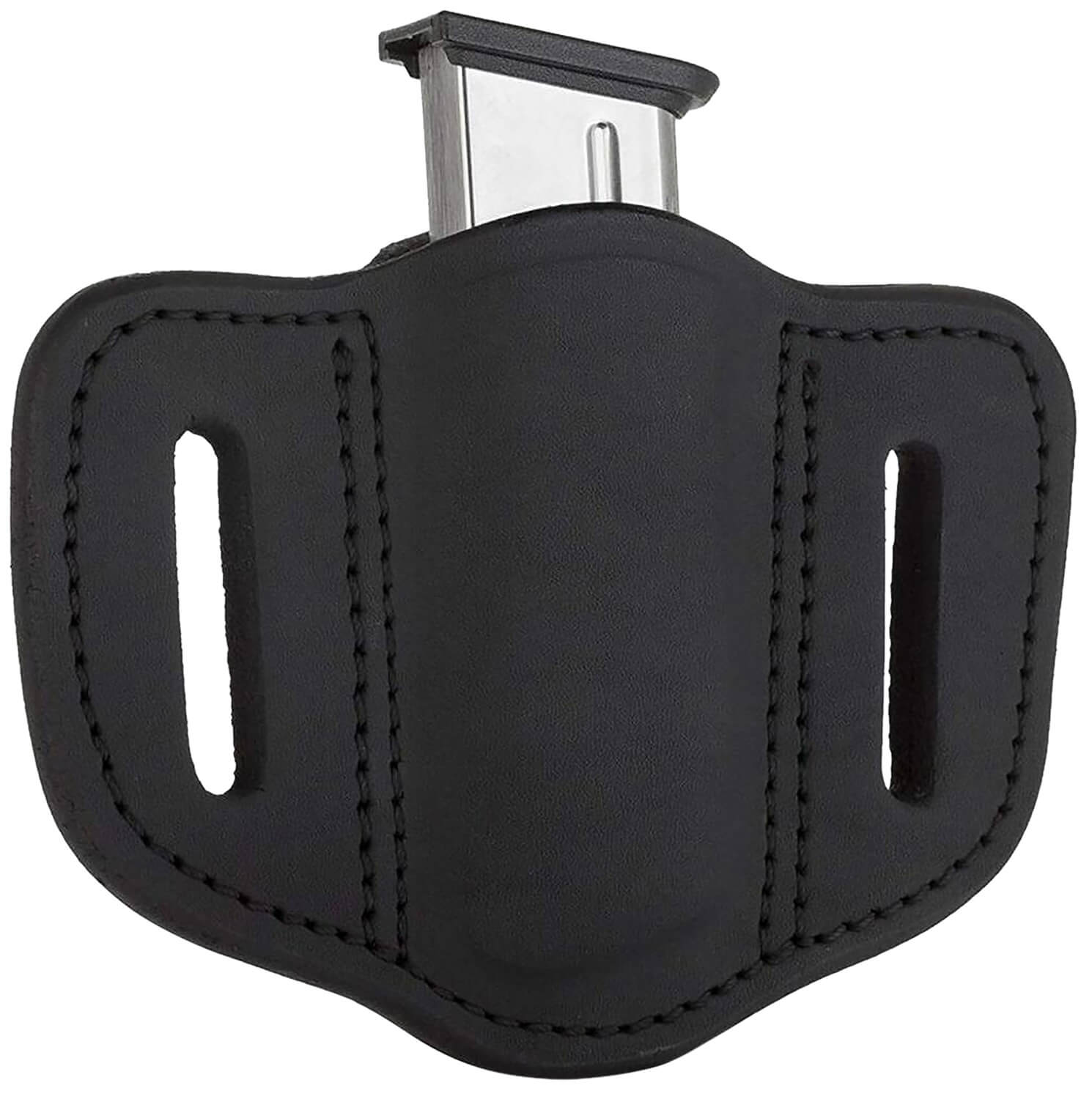 1791 Gunleather MAG11SBLA MAG1.1 Single Mag Holster Stealth Black Leather Belt Slide Compatible w/ Single Stack Ambidextrous - Image 2