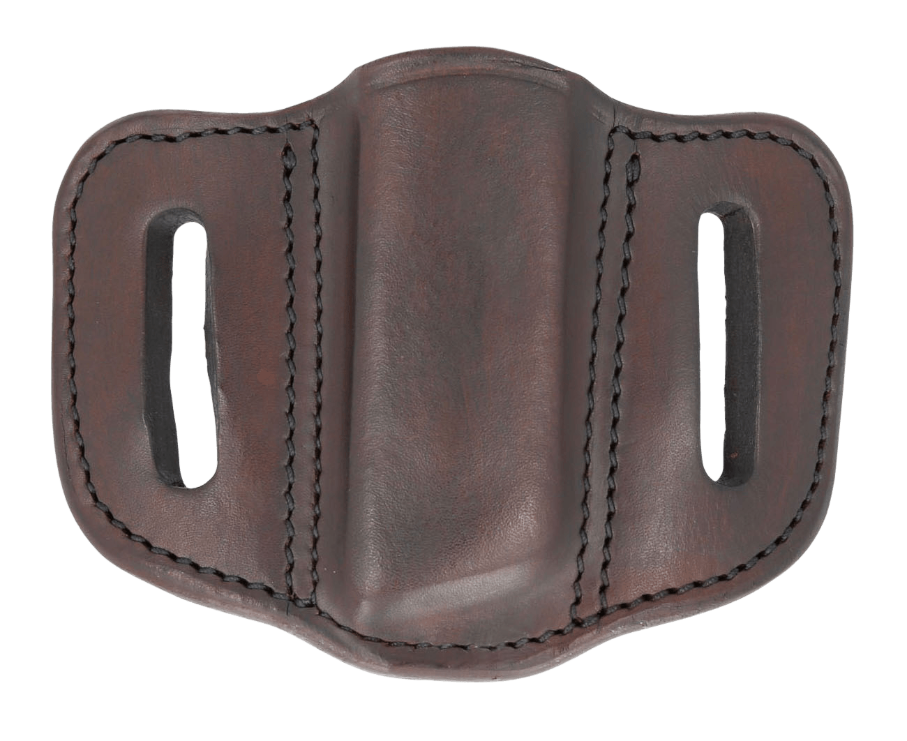 1791 Gunleather MAG12SBRA MAG1.2 Single Mag Holster Signature Brown Leather Belt Slide Compatible w/ Double Stack Ambidextrous
