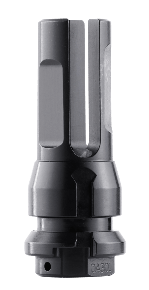 Dead Air DA301 Flash Hider Black with 1/2"-28 tpi Threads & 2.70" OAL for 5.56x45mm NATO Sandman Series KeyMod Equipped Nomad-30 & Primal Suppressors