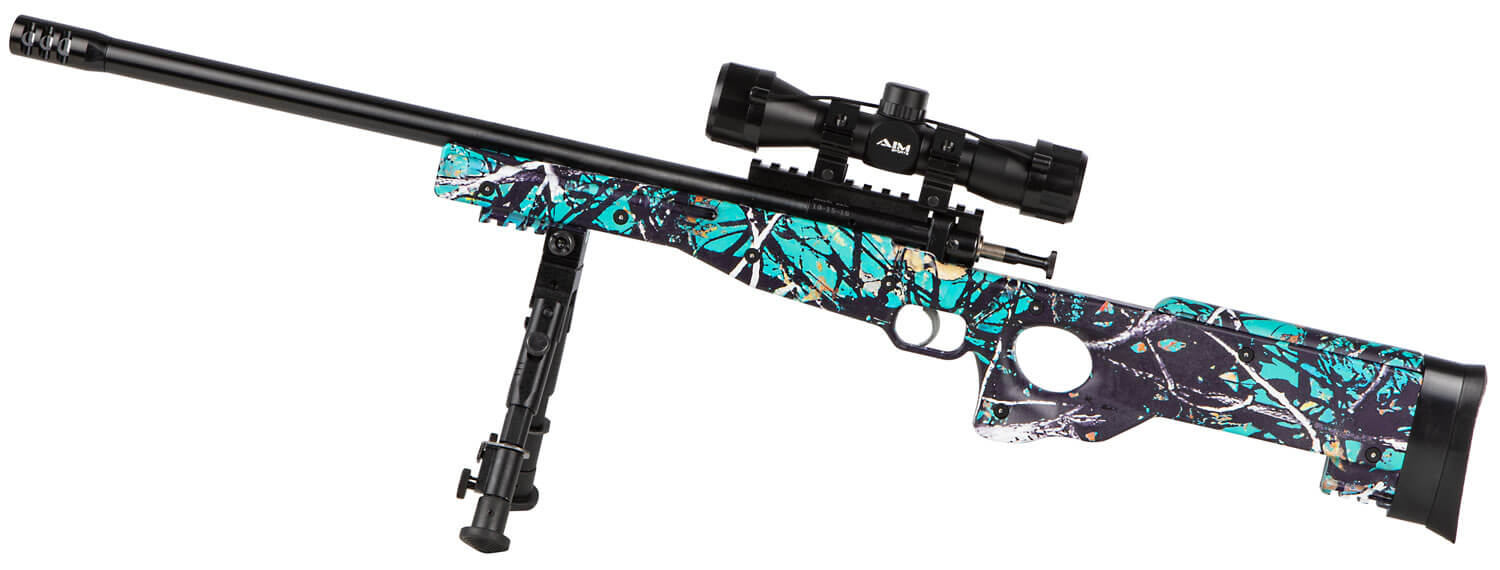 Crickett KSA2149 Precision Package Youth 22 LR 1rd 16.12" Threaded Bull Barrel w/Muzzle Brake Adjustable Cheek Comb Muddy Girl Serenity Synthetic Stock 10 3/8"-11 1/8" LOP Integrated Buttstock & Forend Crickettinny Rails Includes 4x28 Combat Scope & B - Image 2