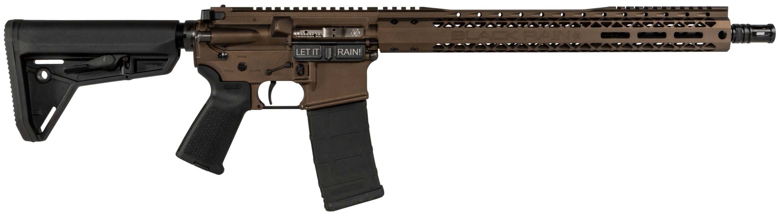 Black Rain Ordnance BROSSPMB SSP 5.56x45mm NATO 30+1 16" Chrome Moly Barrel A2 Flash Hider Midnight Bronze Cerakote 7075-T6 Receiver Adjustable Magpul MOE SL Stock & Grip Optics Ready