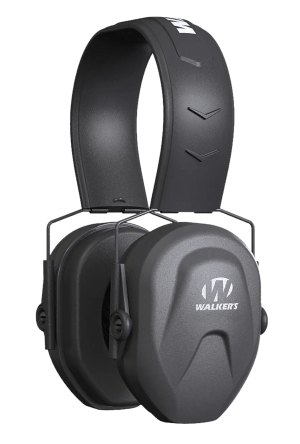 Walker's GWPCRPAS Razor Compact Passive Muff 24 dB Over the Head Black Polymer Fits Youth/Women