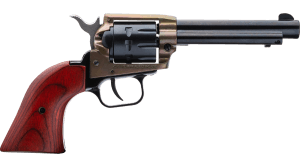 Heritage Mfg RR22999CH4 Rough Rider  22 LR 9 Shot 4.75" Black Barrel  Black Cylinder  Simulated Case Hardened Zamak  Frame Cocobolo Grips