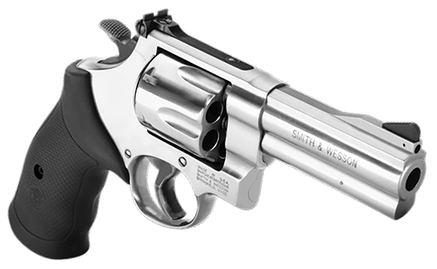 Smith & Wesson 12463 Model 610 10mm Auto or 40 S&W Stainless Steel 4" Barrel 6rd Cylinder & N-Frame Black Polymer Grip Internal Lock - Image 3