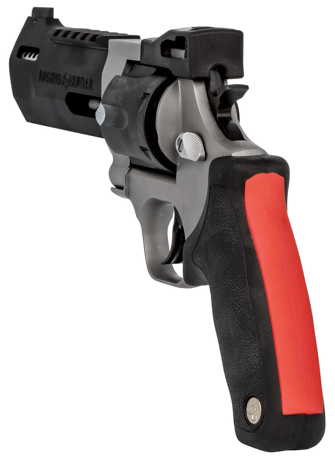 Taurus 2-440055RH Raging Hunter 44 Rem Mag 6rd 5.12" Picatinny Rail/Ported Barrel Matte Black Oxide Finish Cylinder Matte Finish Stainless Steel Frame & Black Rubber with Integrated Red Cushion Insert Grip - Image 3