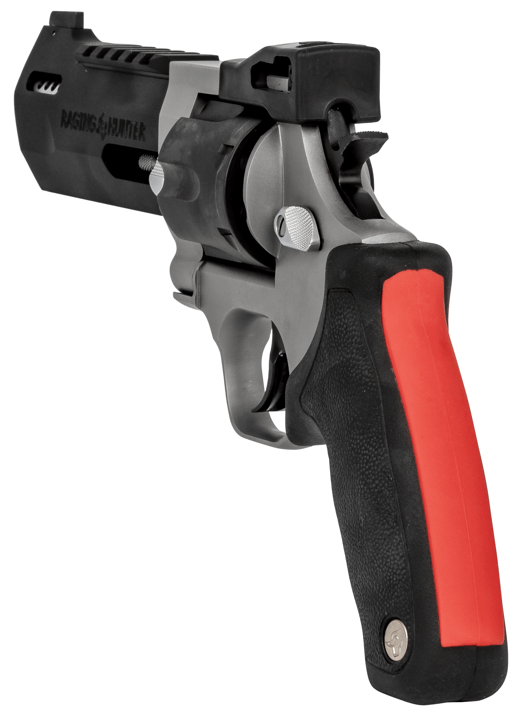 Taurus 2-440055RH Raging Hunter 44 Rem Mag 6rd 5.12" Picatinny Rail/Ported Barrel Matte Black Oxide Finish Cylinder Matte Finish Stainless Steel Frame & Black Rubber with Integrated Red Cushion Insert Grip - Image 7