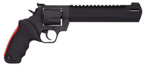 Taurus 2454081RH Raging Hunter 454 Casull Caliber with 8.37" Picatinny Rail/Ported Barrel 5rd Capacity Matte Black Oxide Finish Cylinder Matte Black Oxide Finish Steel Frame & Black Rubber with Integrated Red Cushion Insert Grip