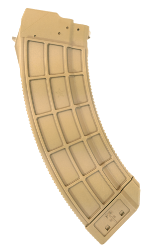 US Palm MA693A Standard 30rd 7.62x39mm For AK-47 Flat Dark Earth Polymer w/Stainless Steel Latch