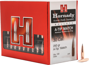 Hornady 3092 A-Tip Match 30 Cal .308 250 gr A Tip Match 100rd Box