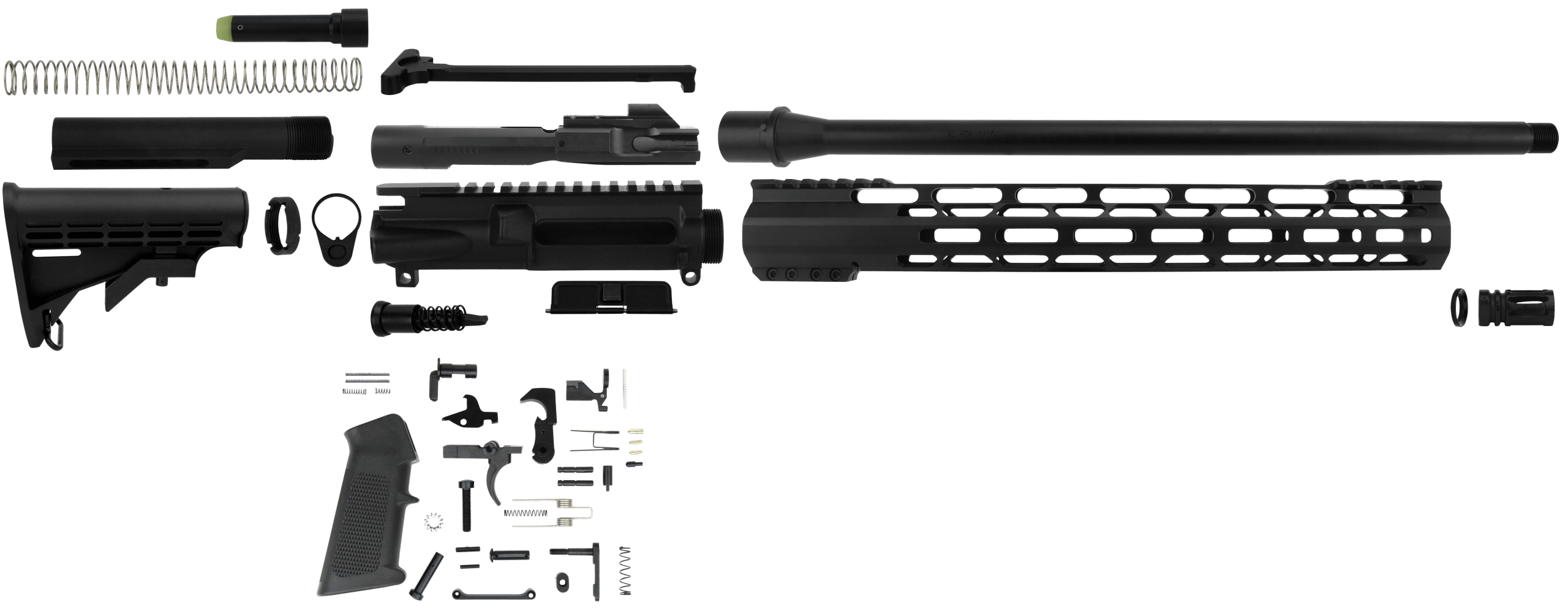 TacFire SSRK45ACPLPK AR Build Kit Rifle 45 ACP AR Platform Black Nitride Aluminum *GunStuff Exclusive.
