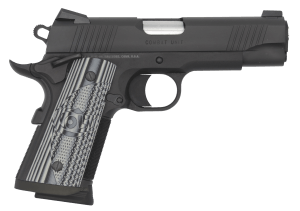 Colt Mfg O9840CCU Combat Unit CCO Commander 1911 Compact Frame 45 ACP 7+1 4.25" Stainless National Match Barrel Black DLC SS Slide Black Anodized Aluminum Frame w/Beavertail Scalloped Gray G10 Grip Ambidextrous