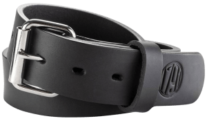 1791 Gunleather BLT013842SBLA 01 Gun Belt Stealth Black Leather 38/42 1.50" Wide Buckle Closure