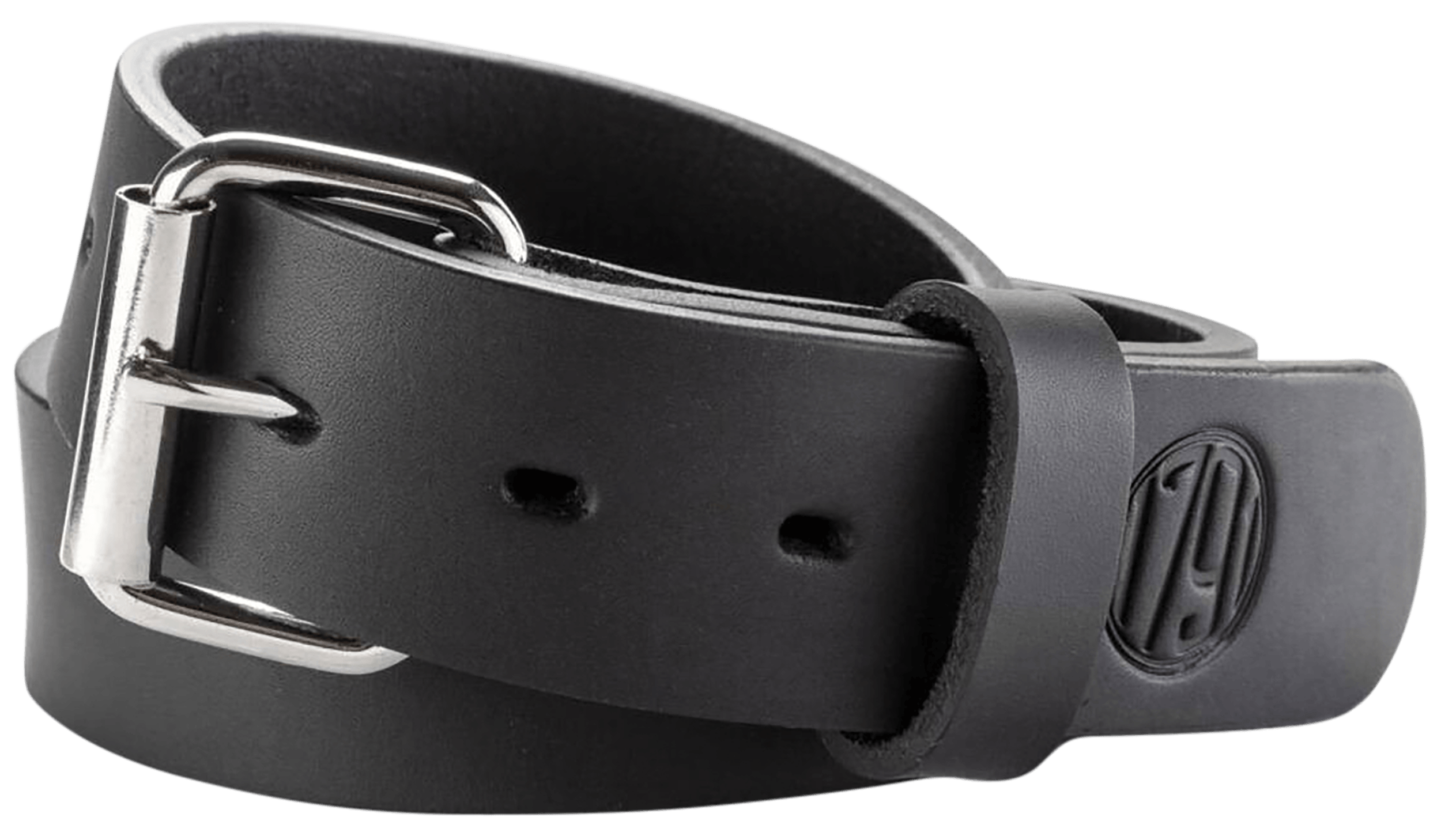 1791 Gunleather BLT013842SBLA 01 Gun Belt Stealth Black Leather 38/42 1.50" Wide Buckle Closure