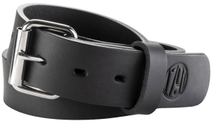 1791 Gunleather BLT014044SBLA 01 Gun Belt Stealth Black Leather 40/44 1.50" Wide Buckle Closure