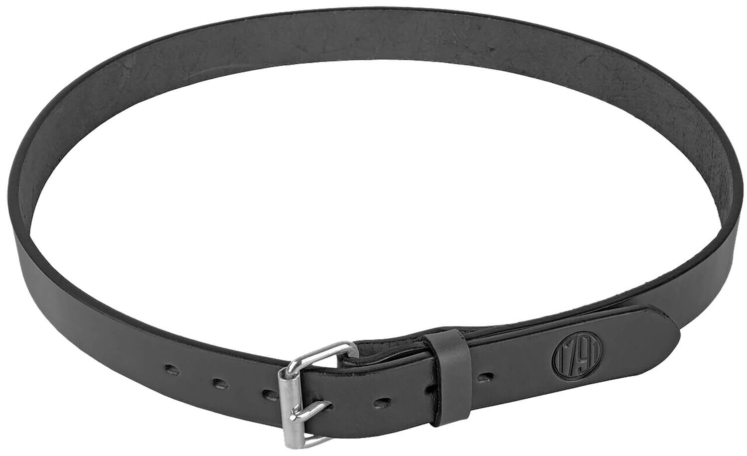 1791 Gunleather BLT014246SBLA 01 Gun Belt Stealth Black Leather 42/46 1.50" Wide Buckle Closure - Image 2