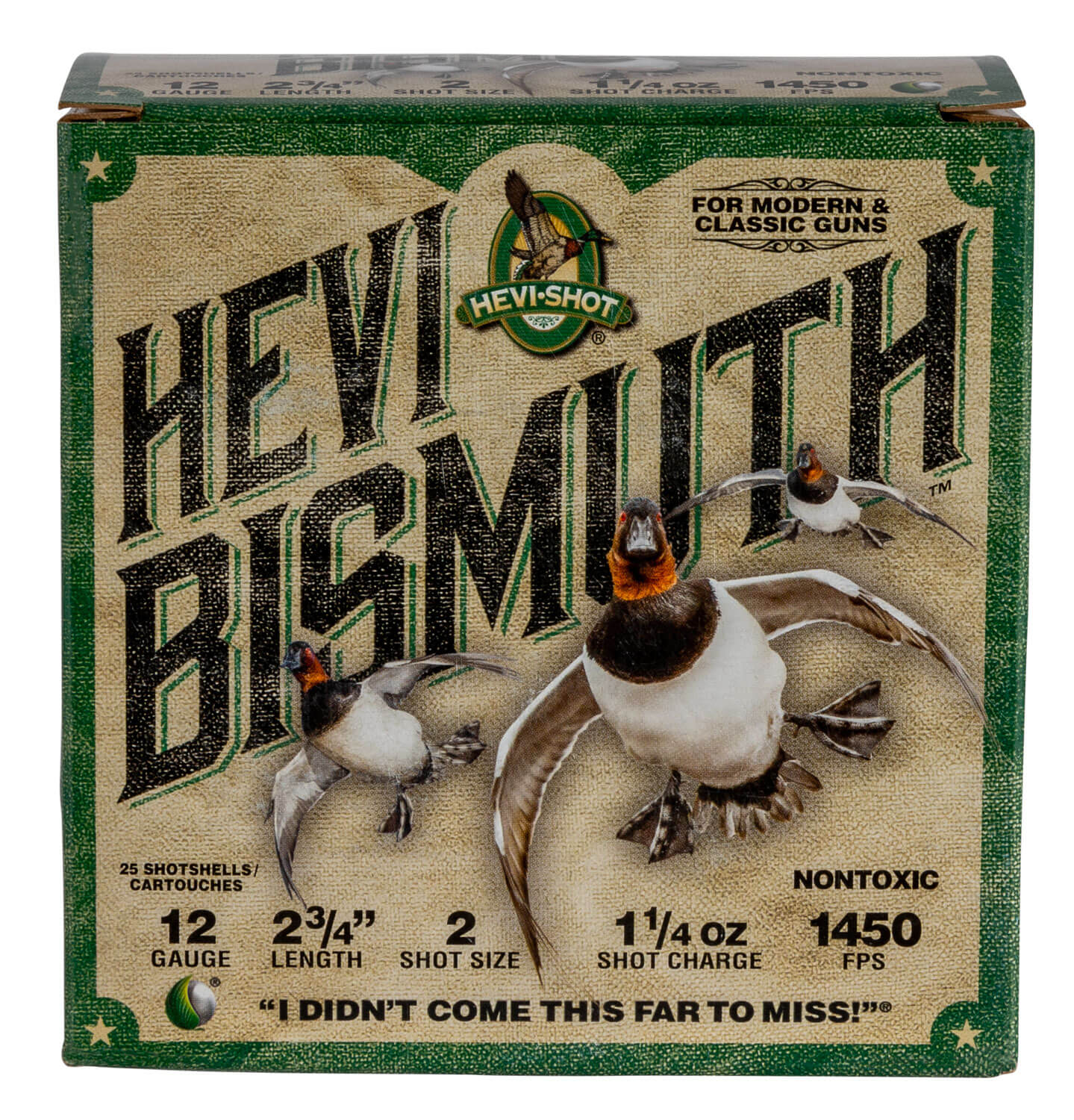HEVI-Shot HS14702 HEVI-Bismuth 12Gauge 2.75" 1 1/4oz Bismuth 2Shot 25rd Box - Image 2