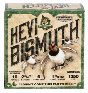 HEVI-Shot HS16706 HEVI-Bismuth  16Gauge 2.75" 1 1/8oz Bismuth 6Shot 25rd Box