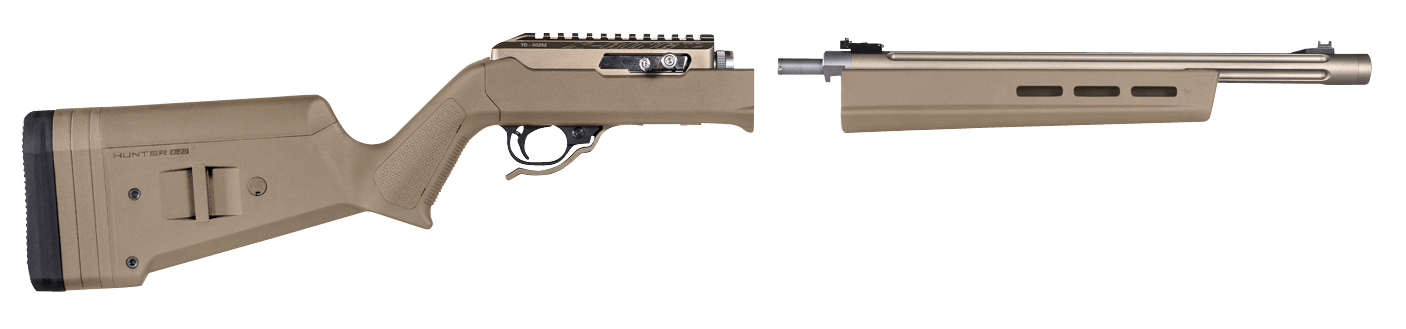 Magpul MAG760FDE Hunter X-22 Stock Fixed Adjustable Comb Flat Dark Earth Synthetic for Ruger 10/22 Takedown