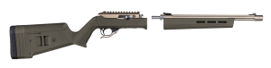 Magpul MAG760ODG Hunter X-22 Stock Fixed w/Adjustable Comb OD Green Synthetic for Ruger 10/22 Takedown